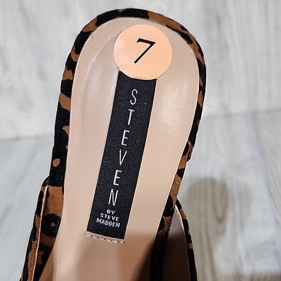 Steven Verna Animal Print Mules, Women's 7 - Picture 11 of 12